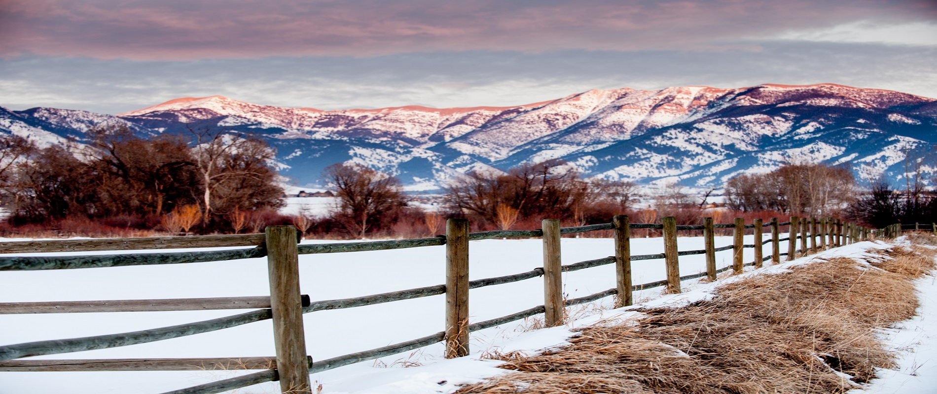 SnowyMountainsandFence